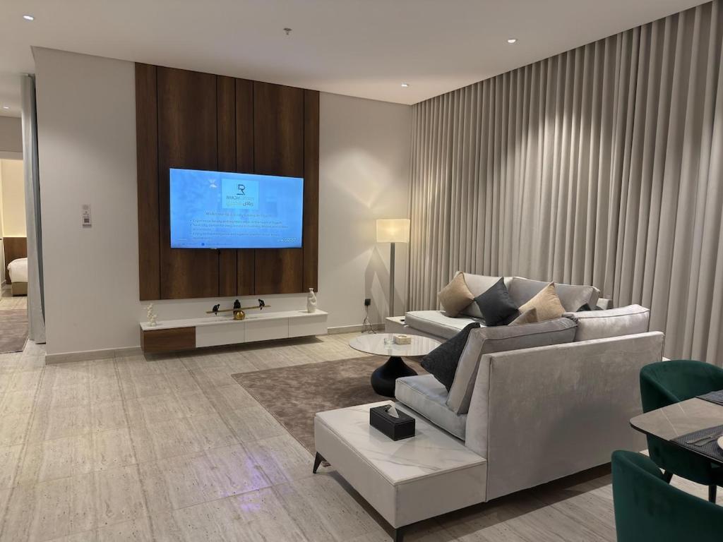 TV/trung tâm giải trí tại Riyadh Luxury Narjis