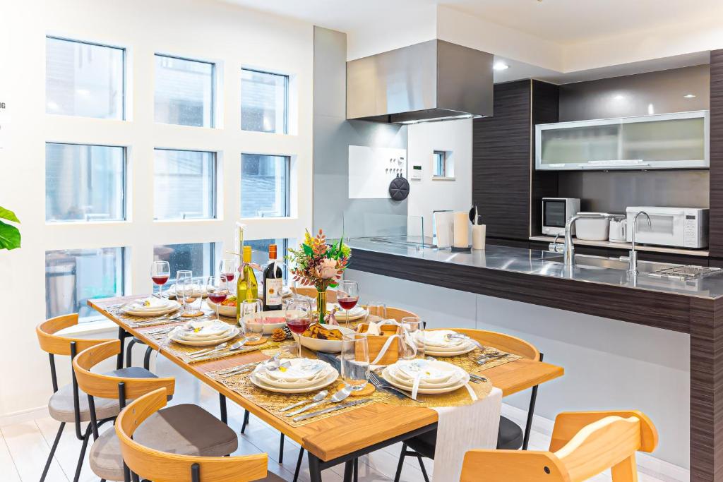 Η κουζίνα ή μικρή κουζίνα στο Starry Stay House Shibuya I