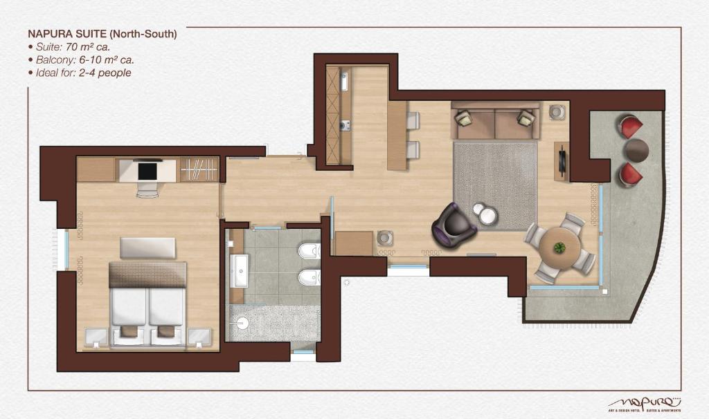 Art & Design Hotel Napura - 高级特大号床套房