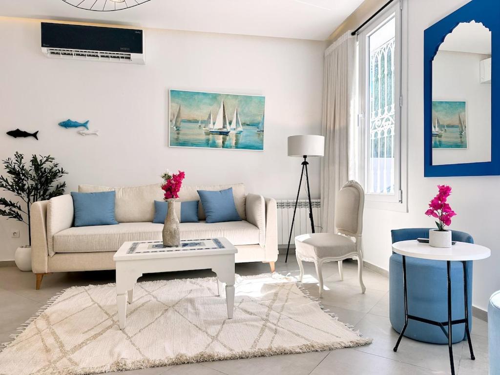 Posezení v ubytování Rayhana Apartment 2 Bedrooms