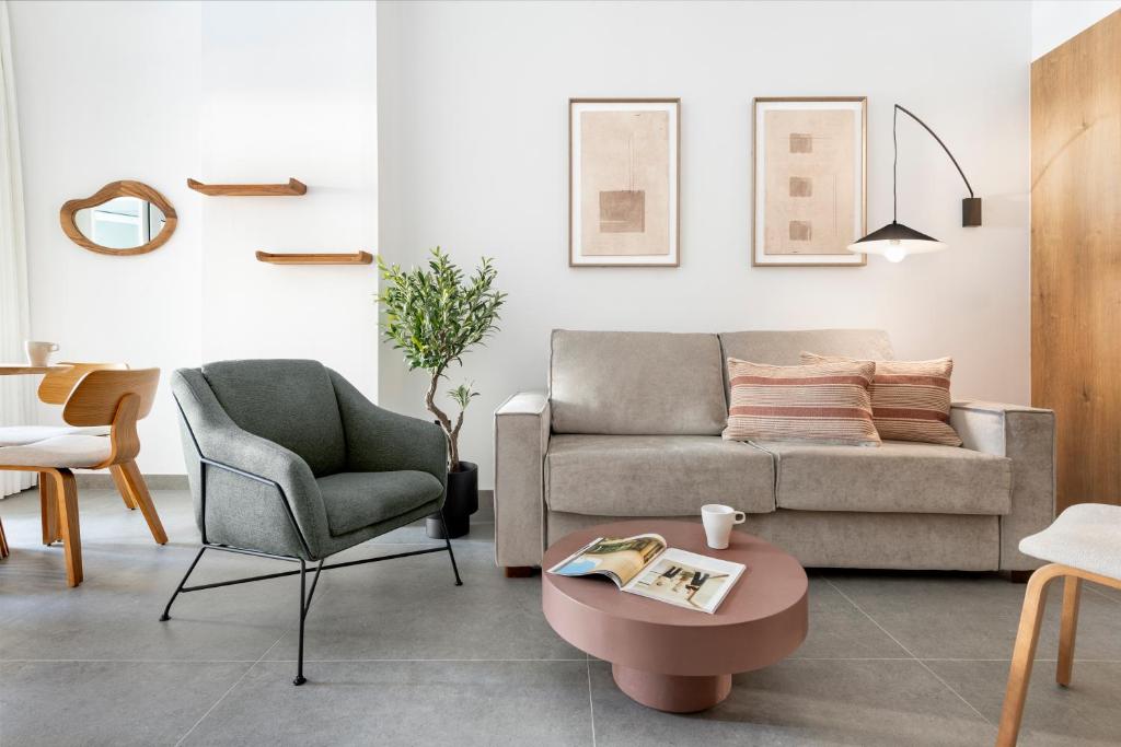 Posezení v ubytování Magno Apartments Rafael Salas