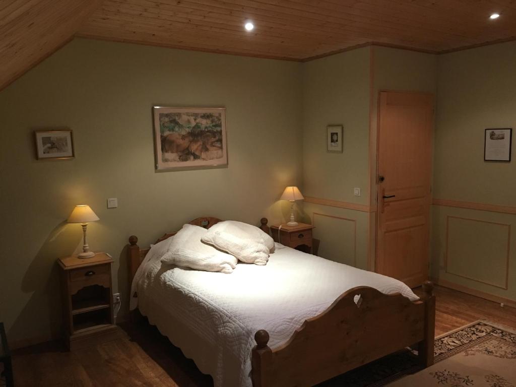 Postel nebo postele na pokoji v ubytování Ciel d'Ardeche