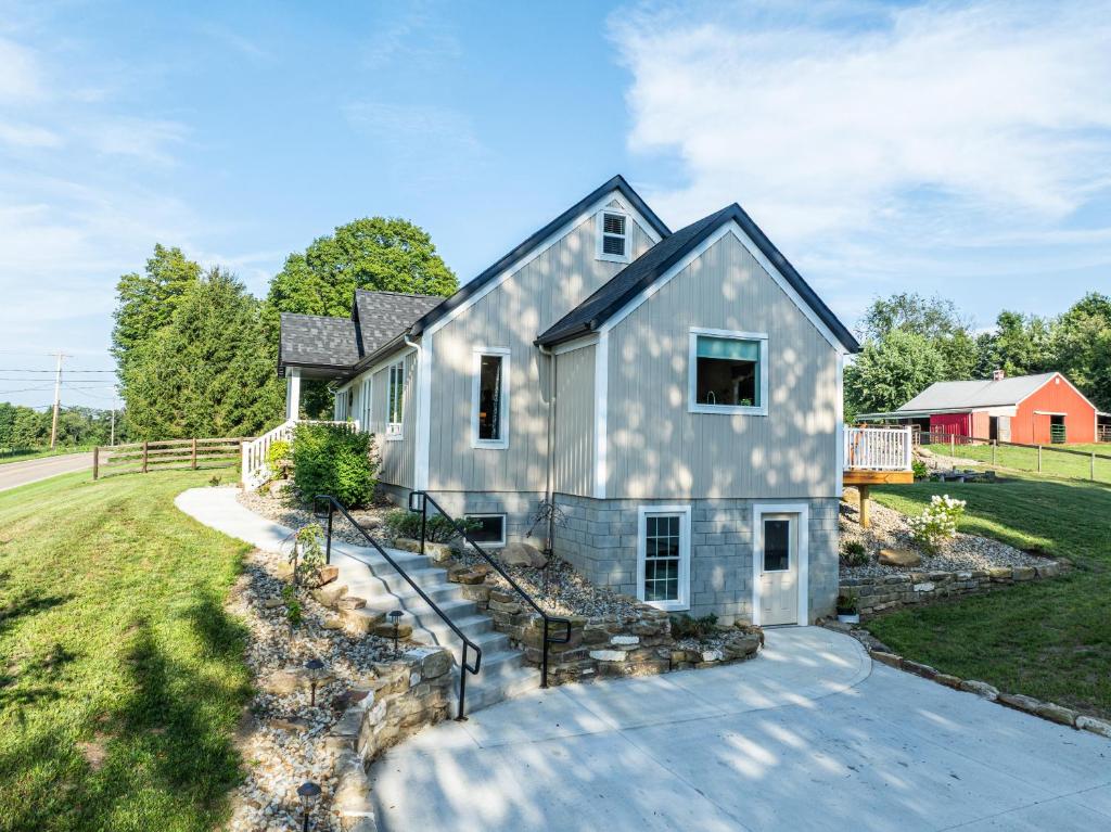 an exterior view of a house with a driveway at White Fern in New Waterford