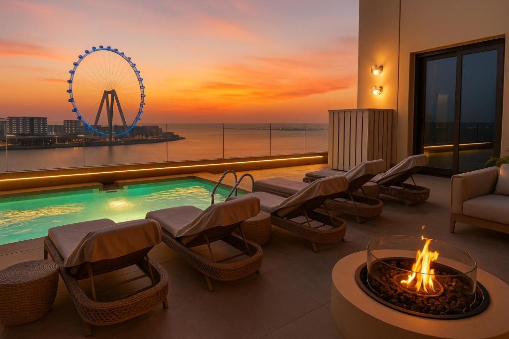 JBR Dubai VIP Lux Penthouse priv Pool cinema Limo tranfer-housekeeper