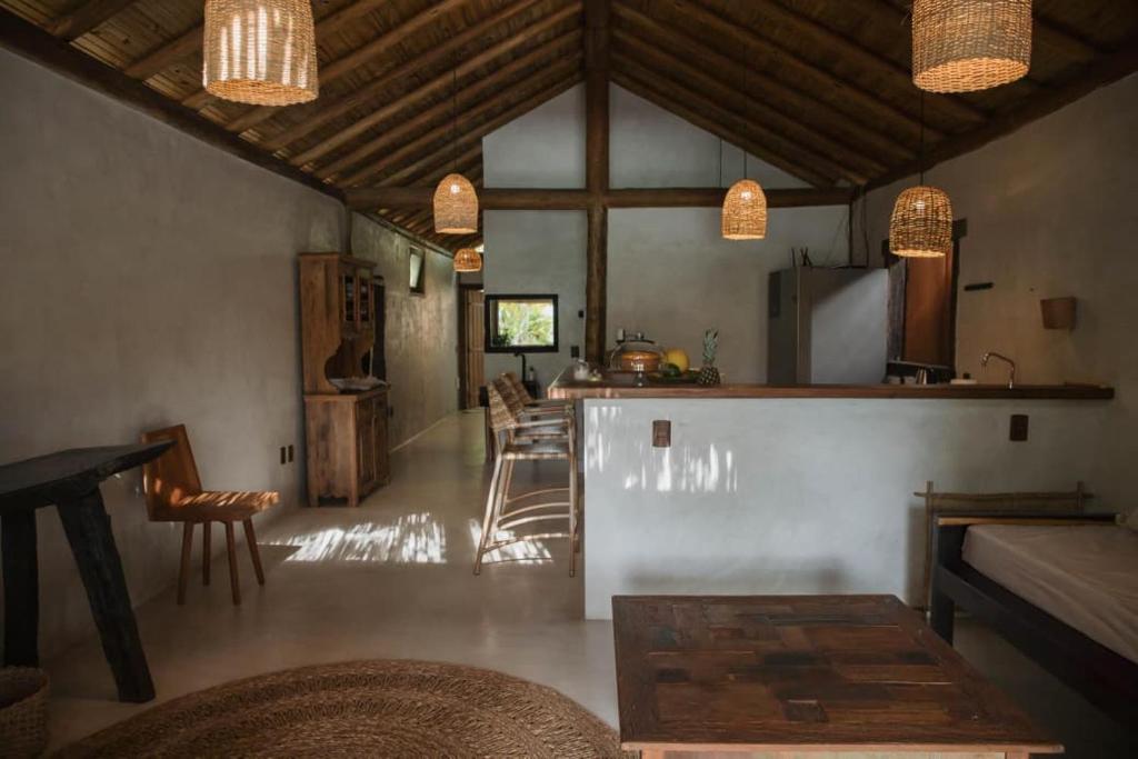 Zona de estar de Cabana Rio Caraiva