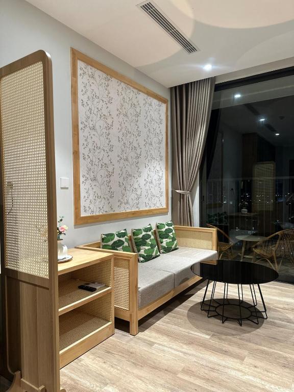 Χώρος καθιστικού στο Sol Room View Sông Hồng