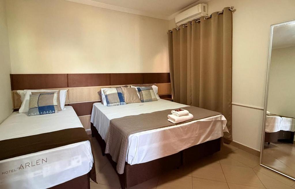 Postel nebo postele na pokoji v ubytování Pousada Castelo