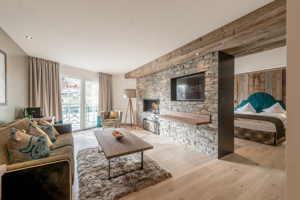 Posezení v ubytování Superior Hotel Edelweiss