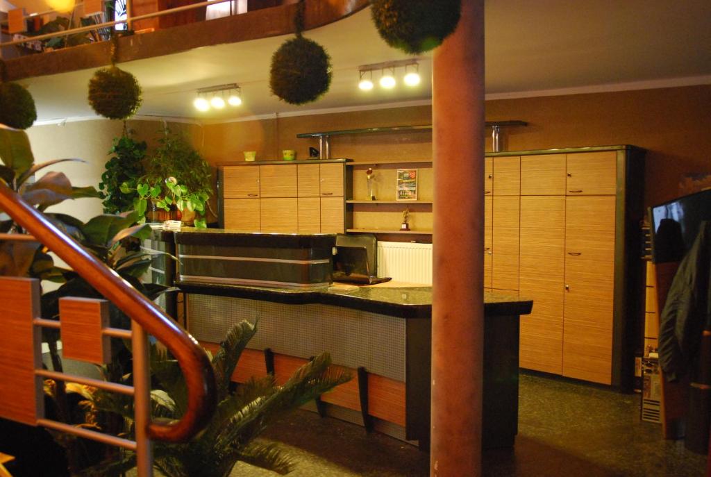 Kuchyň nebo kuchyňský kout v ubytování Adeo Hostel
