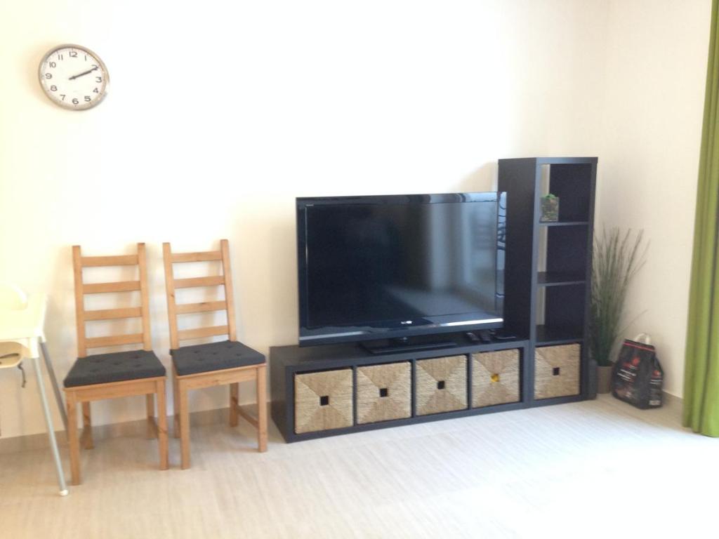 TV a/nebo společenská místnost v ubytování Apartmány Hlohovec