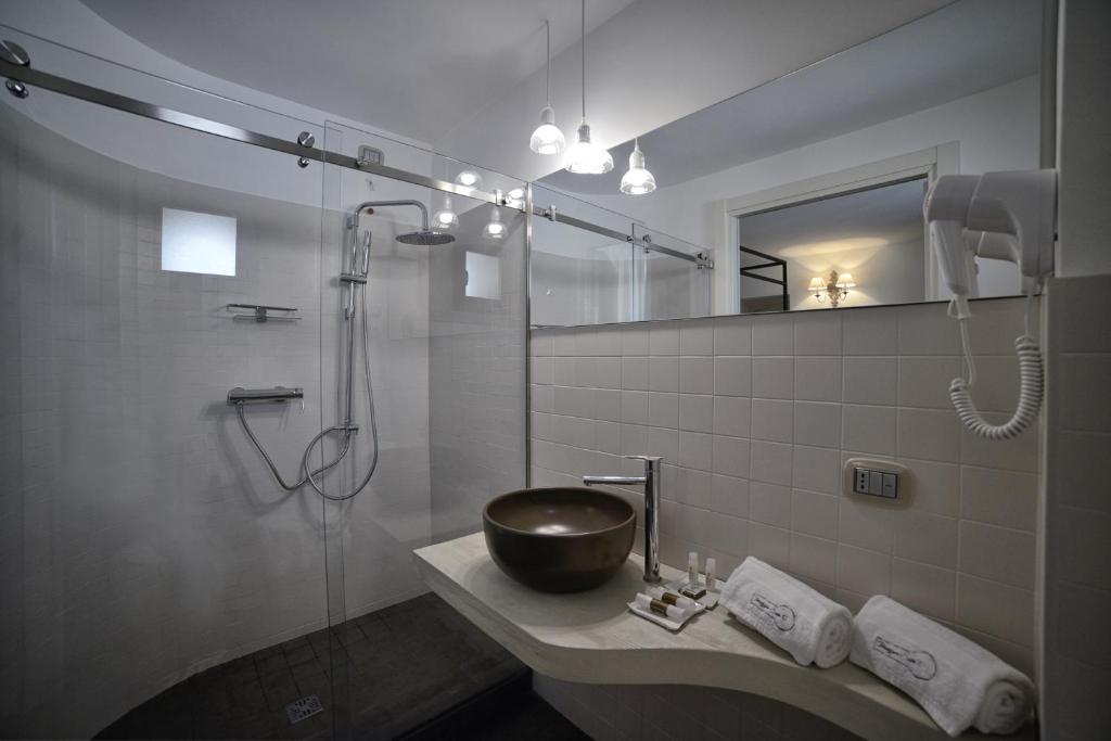 Koupelna v ubytování Terrazzani Suite