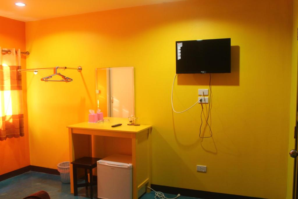 TV a/nebo společenská místnost v ubytování Rc Guest House