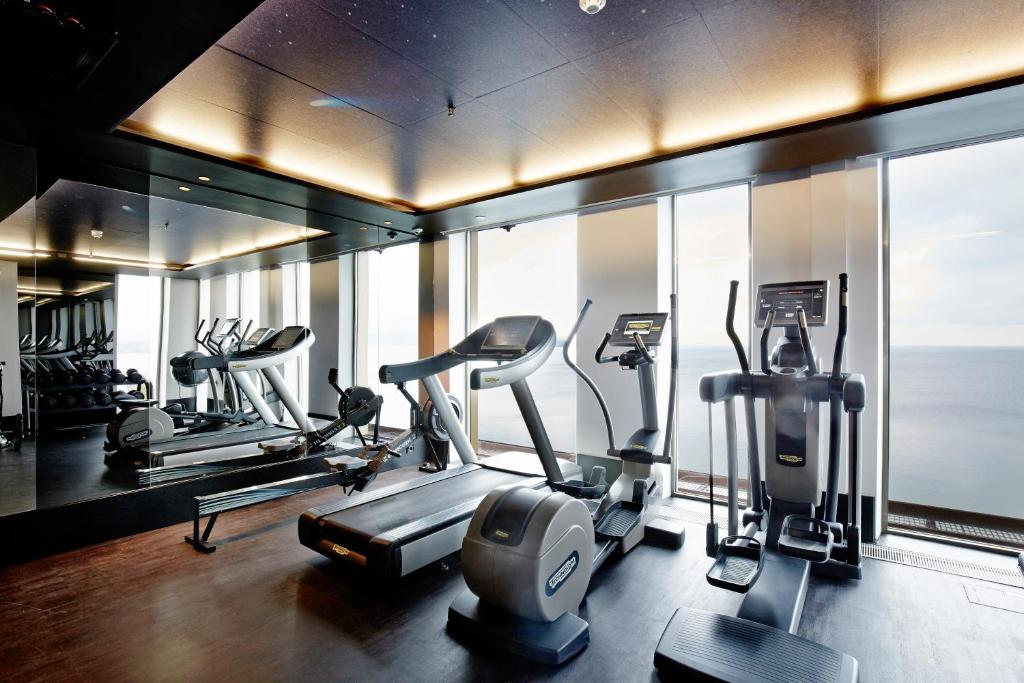 Fitness centrum a/nebo fitness zařízení v ubytování Vox Hotel