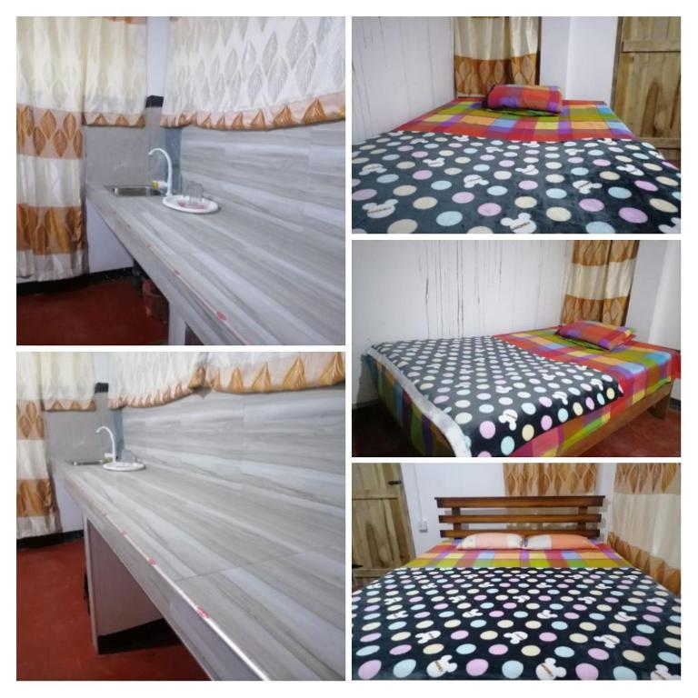 Una cama o camas en una habitación de Aththanayake Rooms