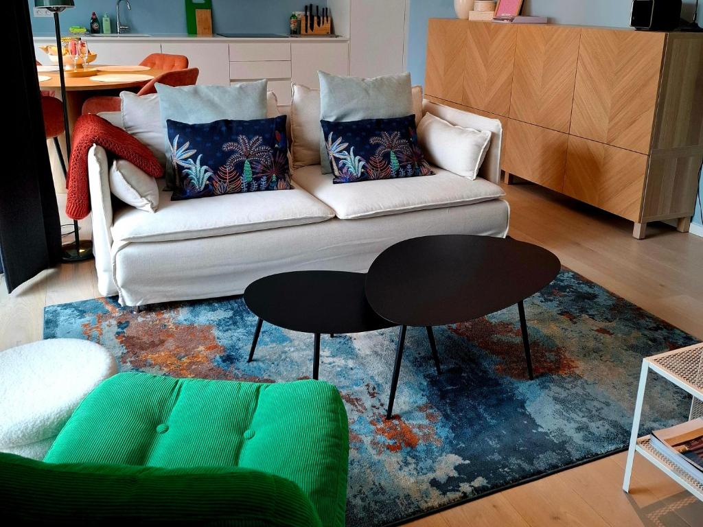 Χώρος καθιστικού στο Oostende O'Sea