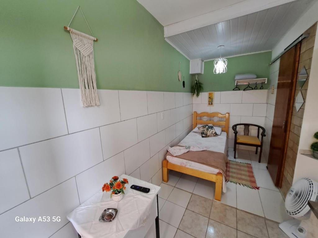 Et badeværelse på Apartamento para trabalhadores