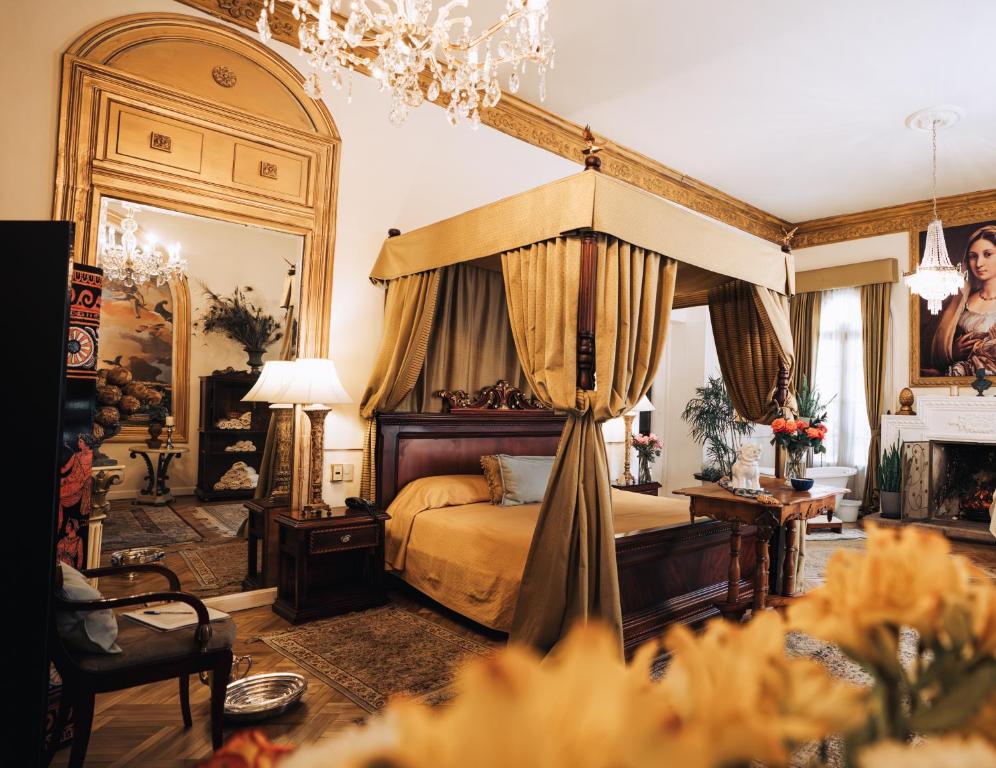 Khu vực ghế ngồi tại Boutique Hotel Mansion del Angel