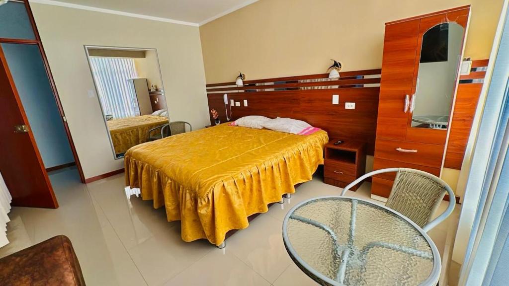 Katil atau katil-katil dalam bilik di Hotel Sol Eterno