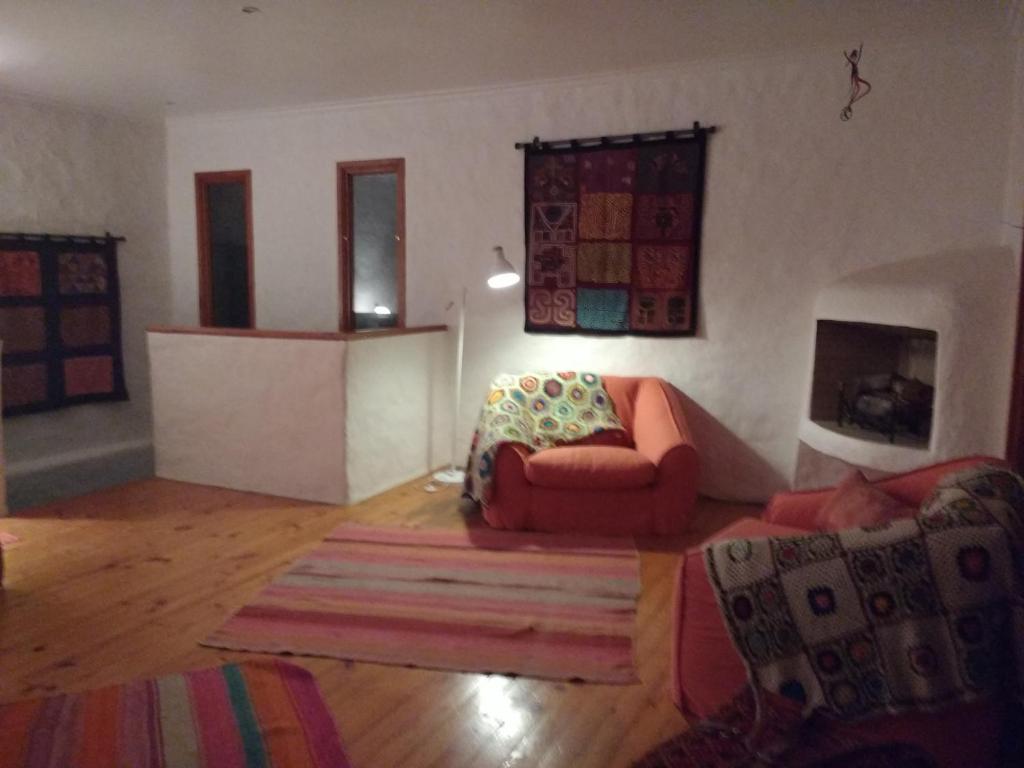 Posezení v ubytování Casa Algarrobo Chile