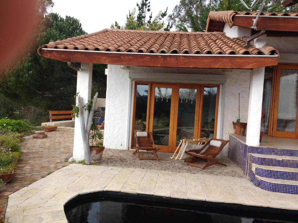 Zahrada ubytování Casa Algarrobo Chile