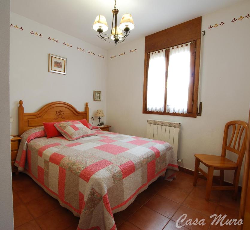 Cama o camas de una habitación en Casa Muro Ordesa