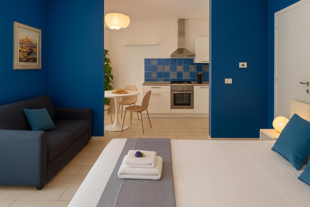 Η κουζίνα ή μικρή κουζίνα στο Bologna-Apartments