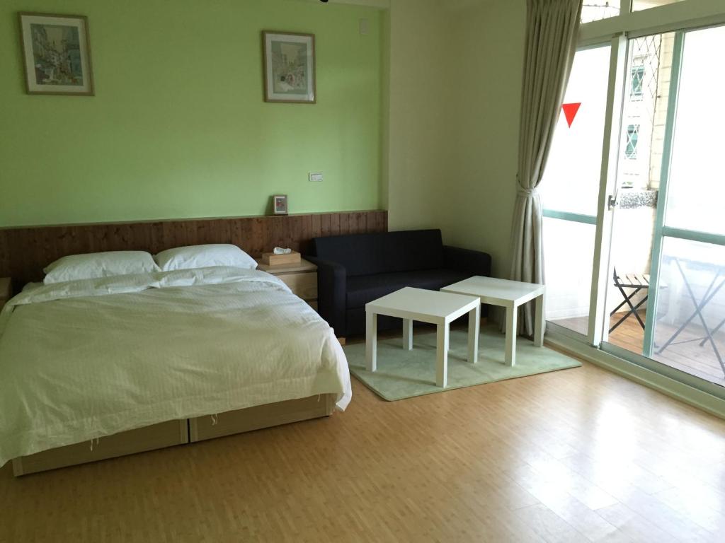 Postel nebo postele na pokoji v ubytování YO HOO FARM 16 HOUSE