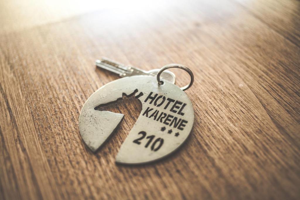 Certifikát, hodnocení, plakát nebo jiný dokument vystavený v ubytování Hôtel Karène