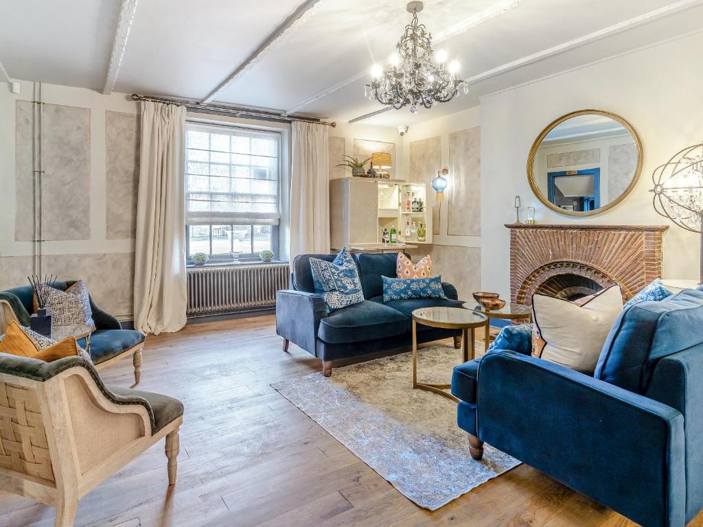 Χώρος καθιστικού στο The Bluebell Country Inn