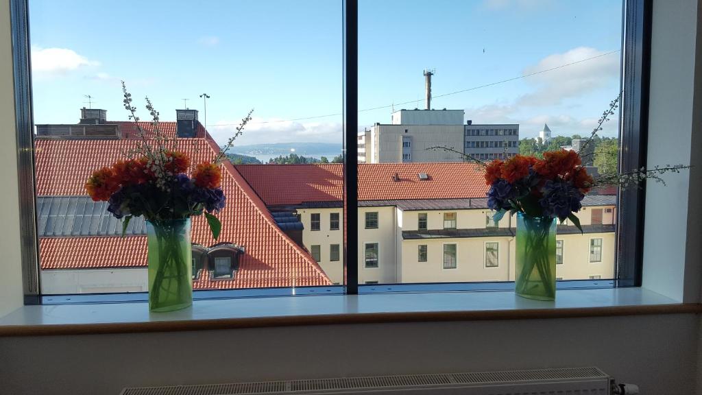 Nespecifikovaný výhled na destinaci Oslo nebo výhled na město při pohledu z hotelu