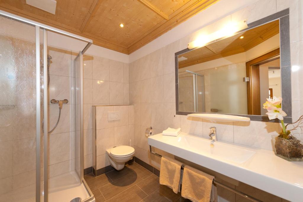 Koupelna v ubytování Hotel Quehenberger