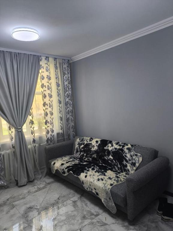 巴蒂Miledi的带沙发和窗户的客厅