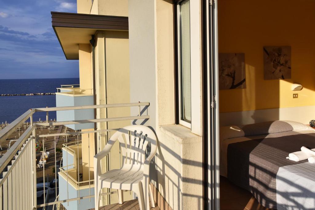 Balkón nebo terasa v ubytování Hotel Graziella