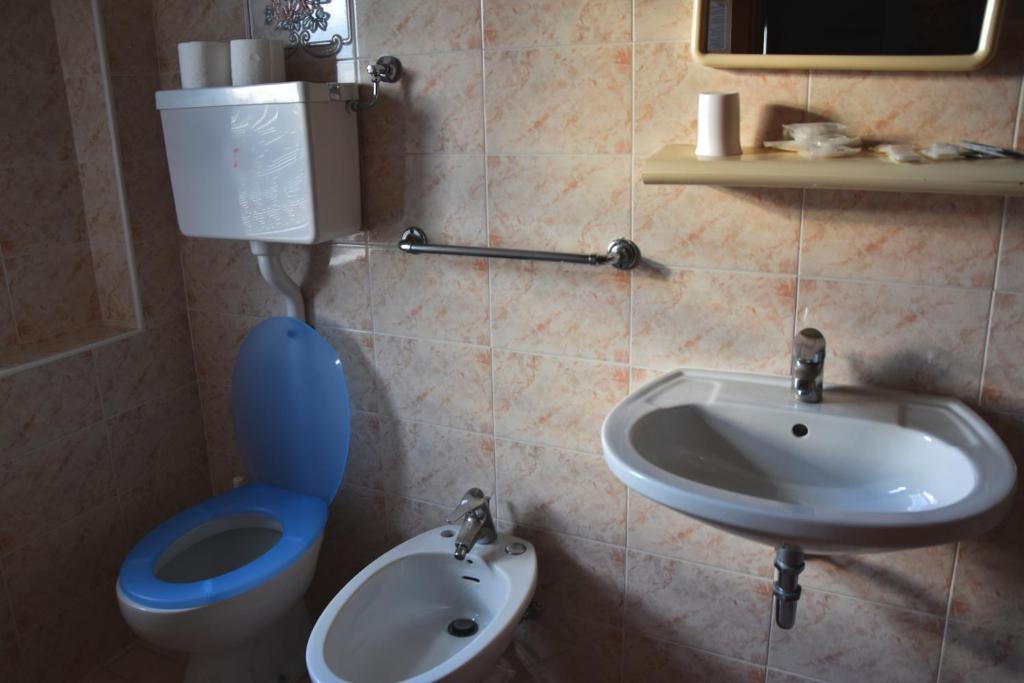 Koupelna v ubytování Hotel Graziella