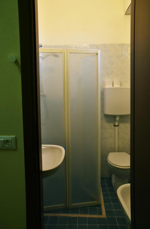 Koupelna v ubytování Hotel Graziella