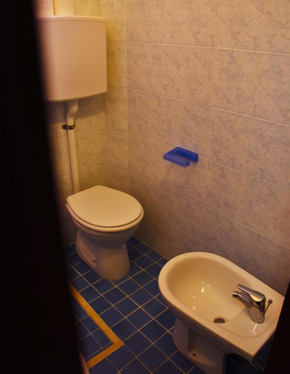 Koupelna v ubytování Hotel Graziella