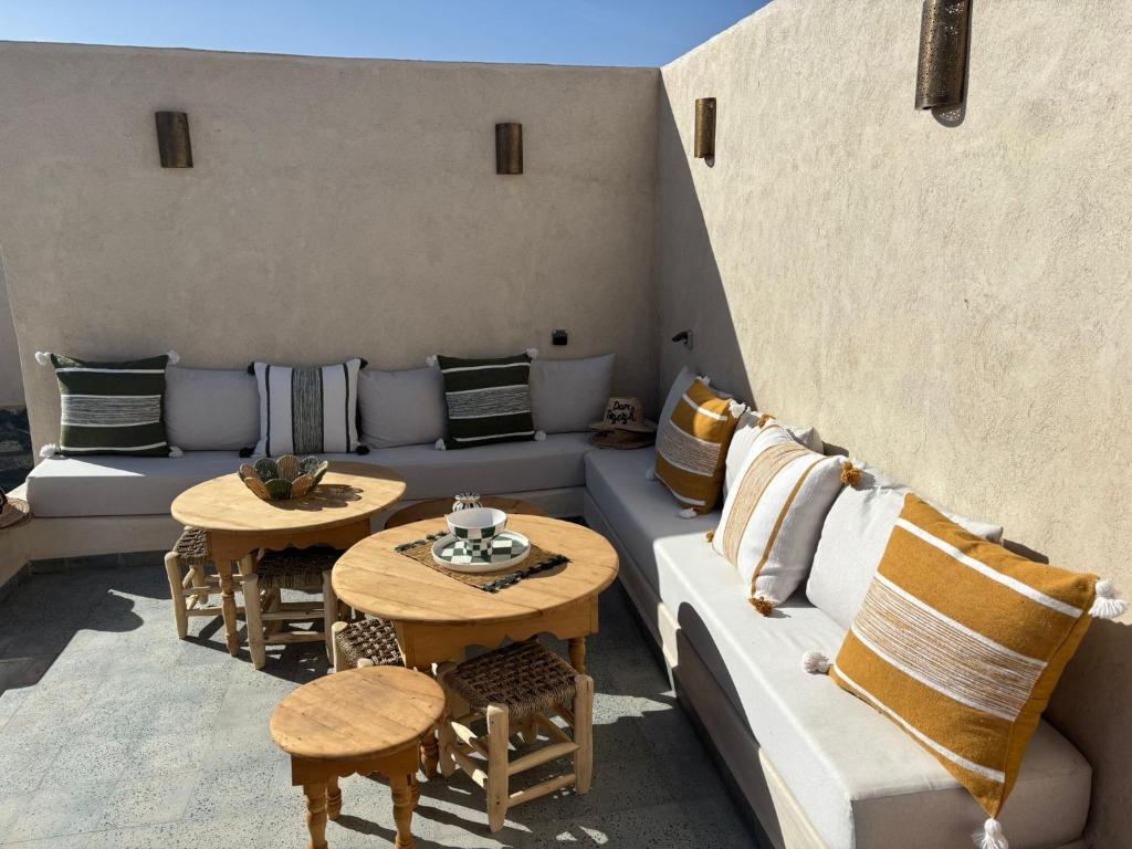 Posezení v ubytování Dar Tiegezh