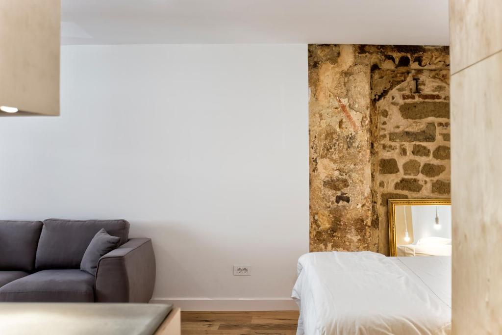 Posteľ alebo postele v izbe v ubytovaní Sant' Erasmo's Flat