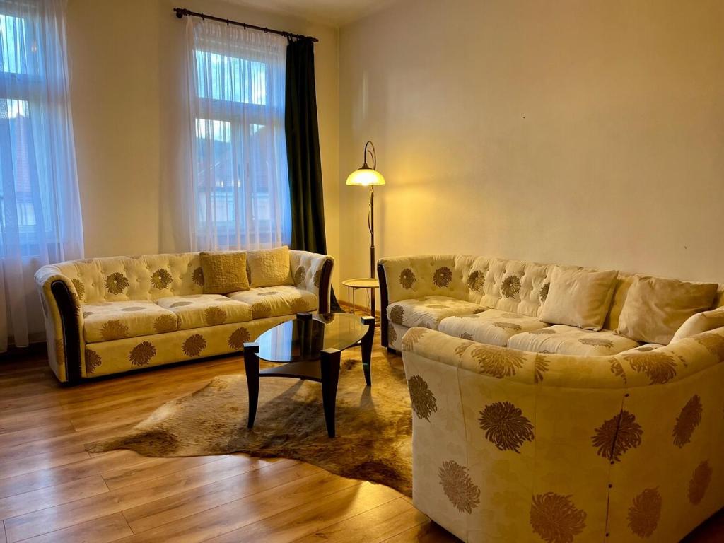 Χώρος καθιστικού στο Luxury and historical apartment right in the center