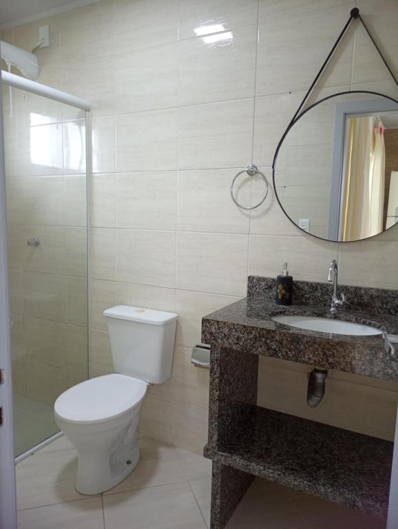 Koupelna v ubytování Casa Canal Barra da Lagoa