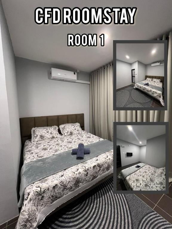 Katil atau katil-katil dalam bilik di CFD ROOMSTAY Dungun