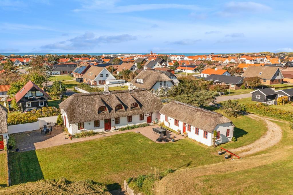 Bygningen som feriehuset ligger i