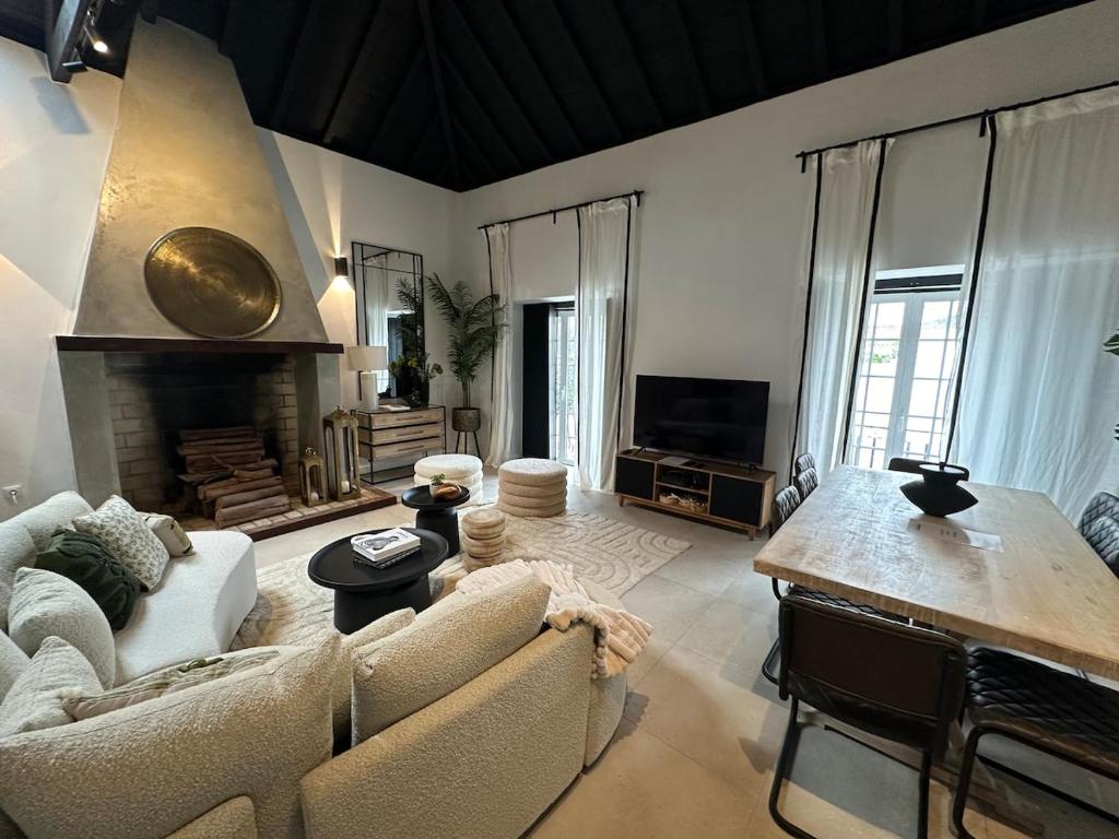 Χώρος καθιστικού στο Royal Barn Loft