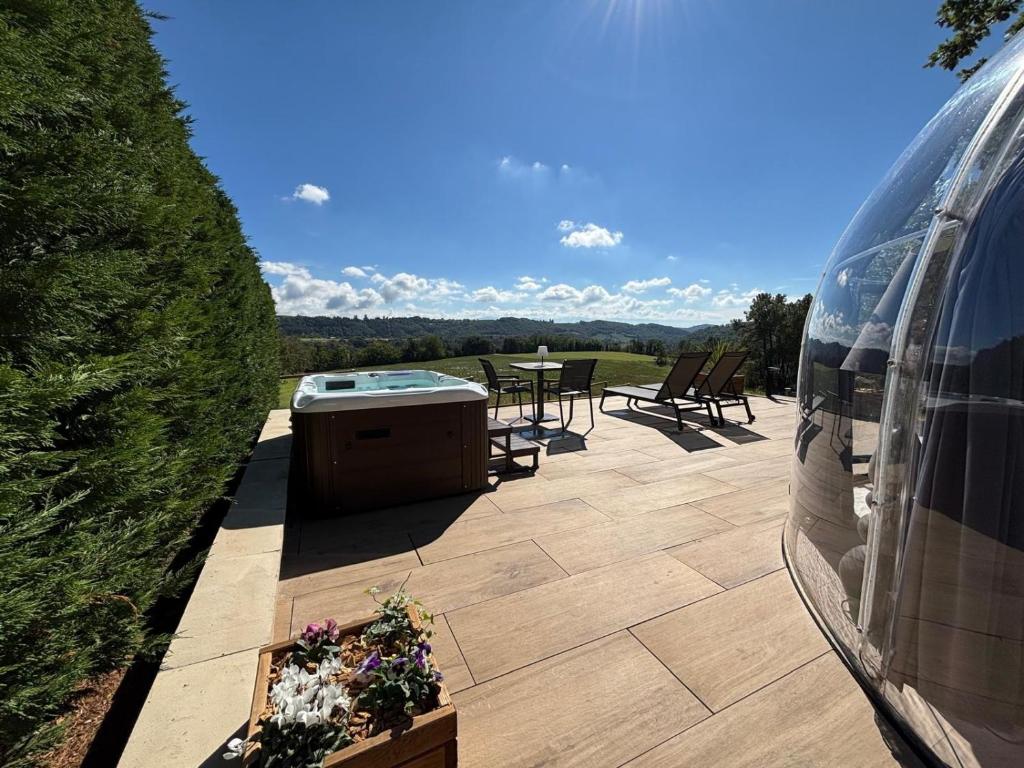 Bulle StelléA – Spa privado en el Domaine CollinéA - imagen 4