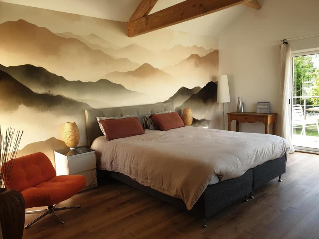 Ένα ή περισσότερα κρεβάτια σε δωμάτιο στο Chambre suite de charme