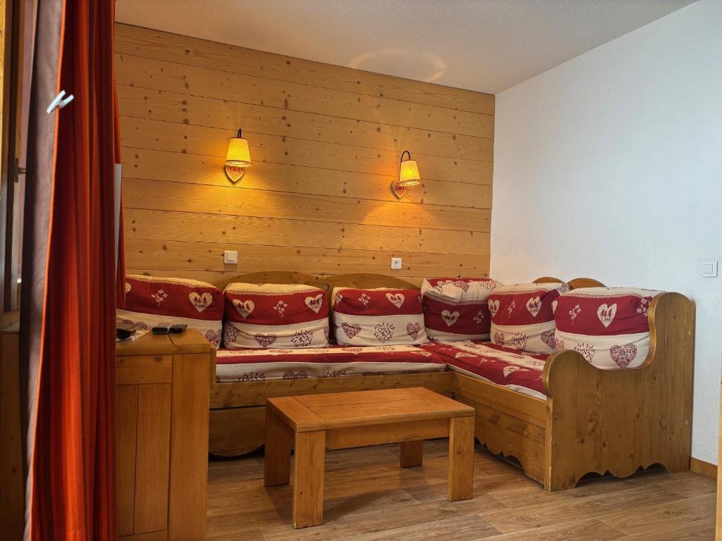 Studio convivial 4/5 pers. à Montchavin, proche pistes avec parking