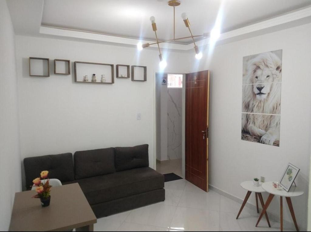Część wypoczynkowa w obiekcie kitnet encantadora no centro de Campina Grande -PB - APT 302