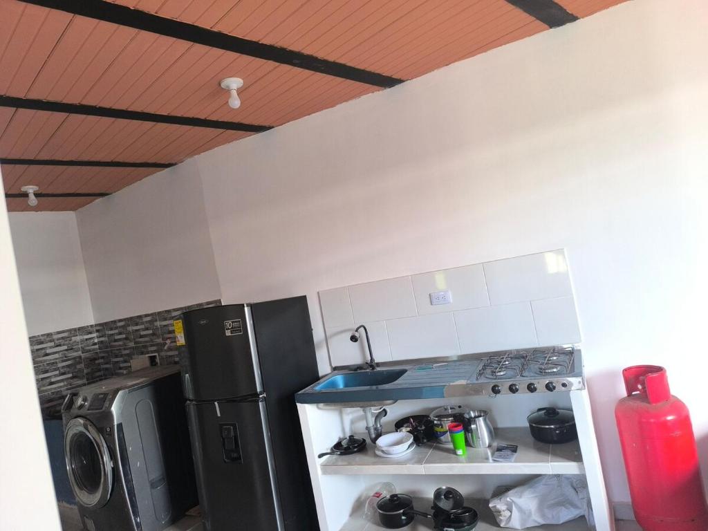 Кухня или мини-кухня в Apartamento en Villavicencio
