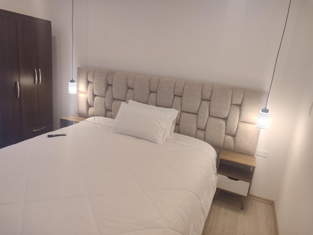 Postel nebo postele na pokoji v ubytování El descanso