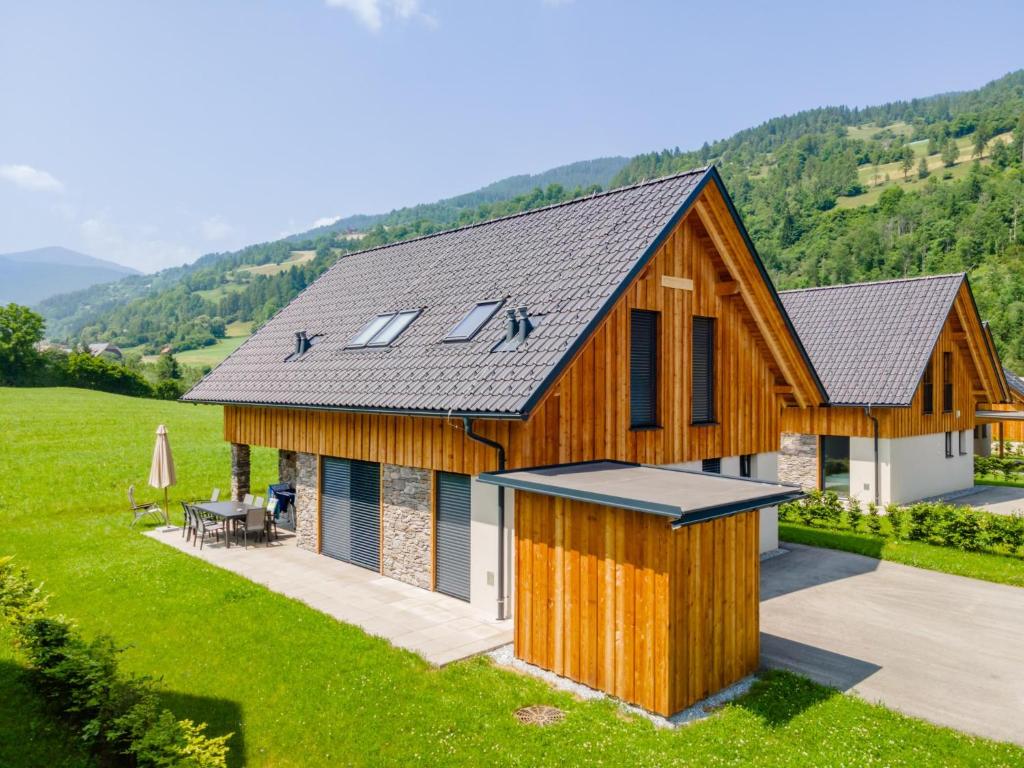 an image of a house with a roof at Mountain Chalet Bergfreund in Sankt Lorenzen ob Murau